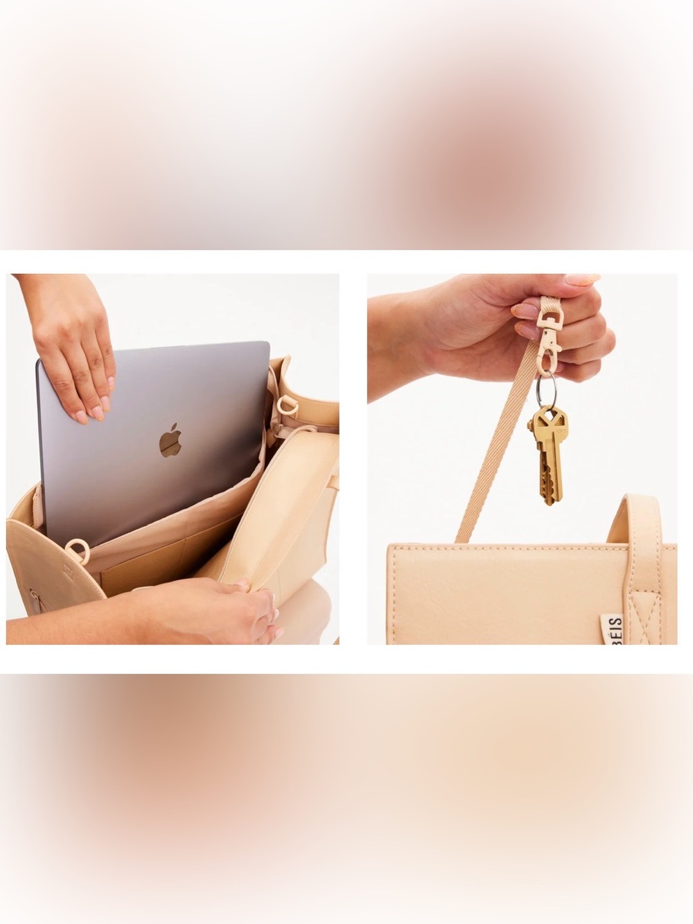 BEIS Large Work Tote in Black - Picture 14 of 15